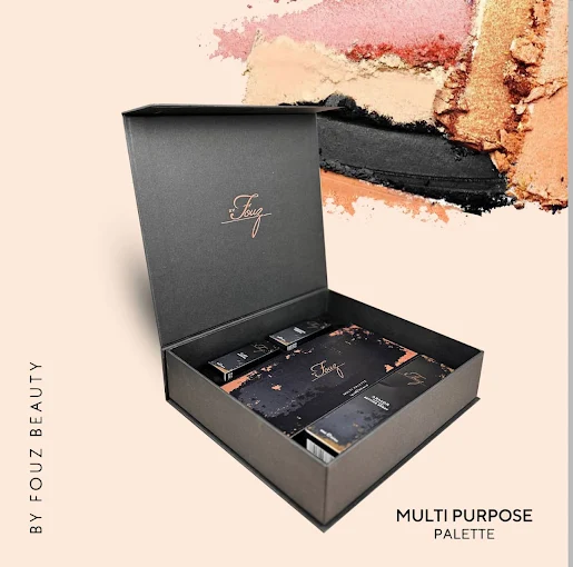 Lip product box with foiled detail